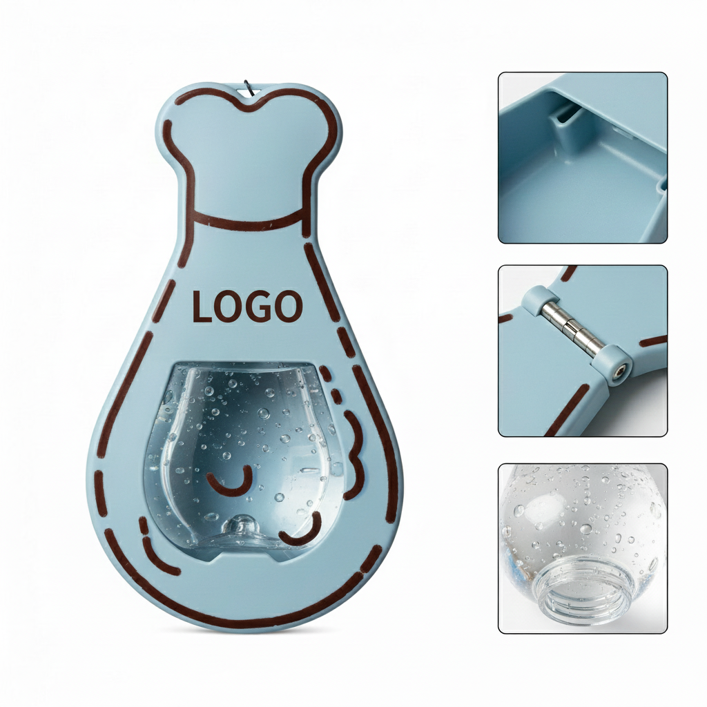 Chef's Hat Mini Pendant with Transparent Vial