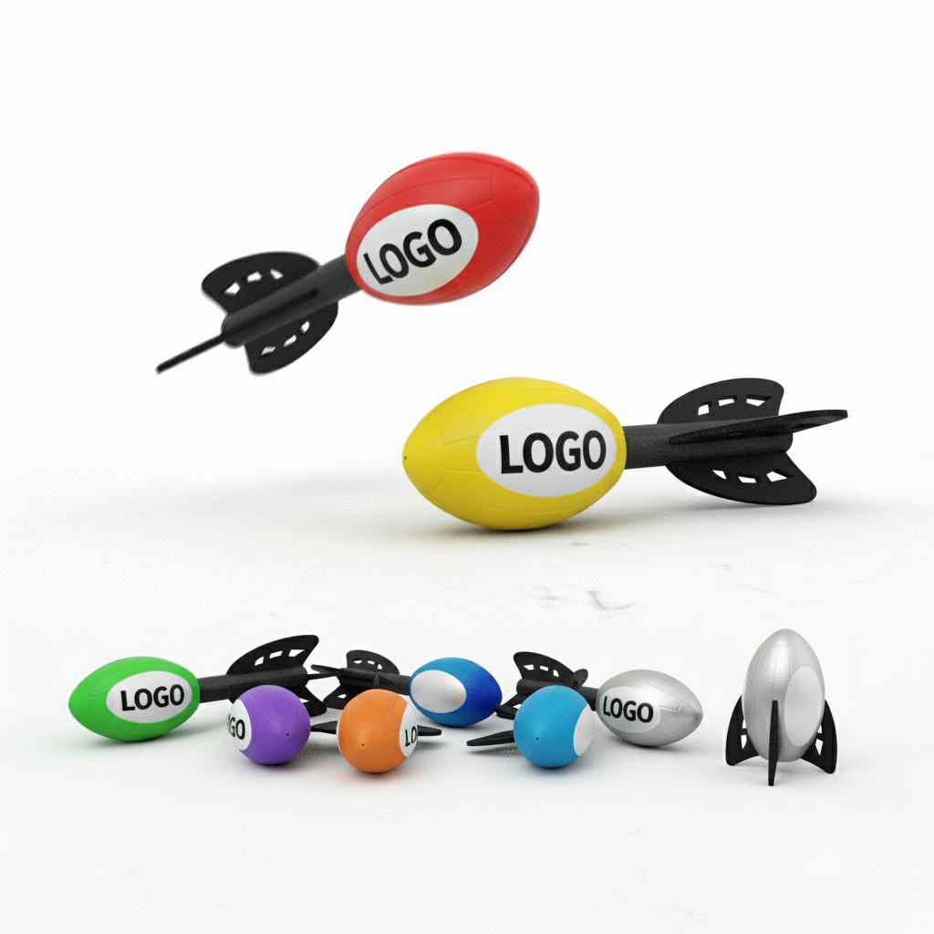 Multi-Color Hand-Thrown Foam Dart Rocket