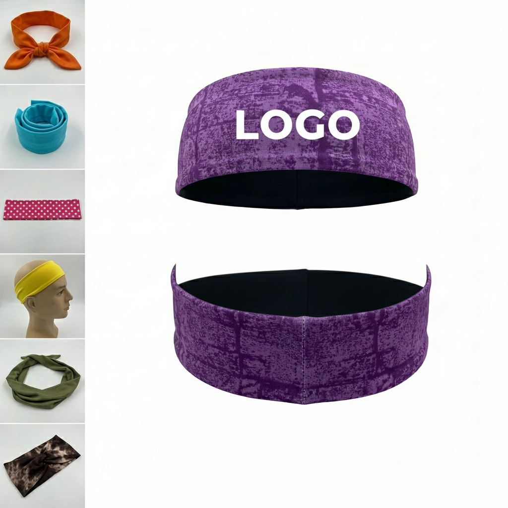 Sleek Performance Headband with Textured Pattern