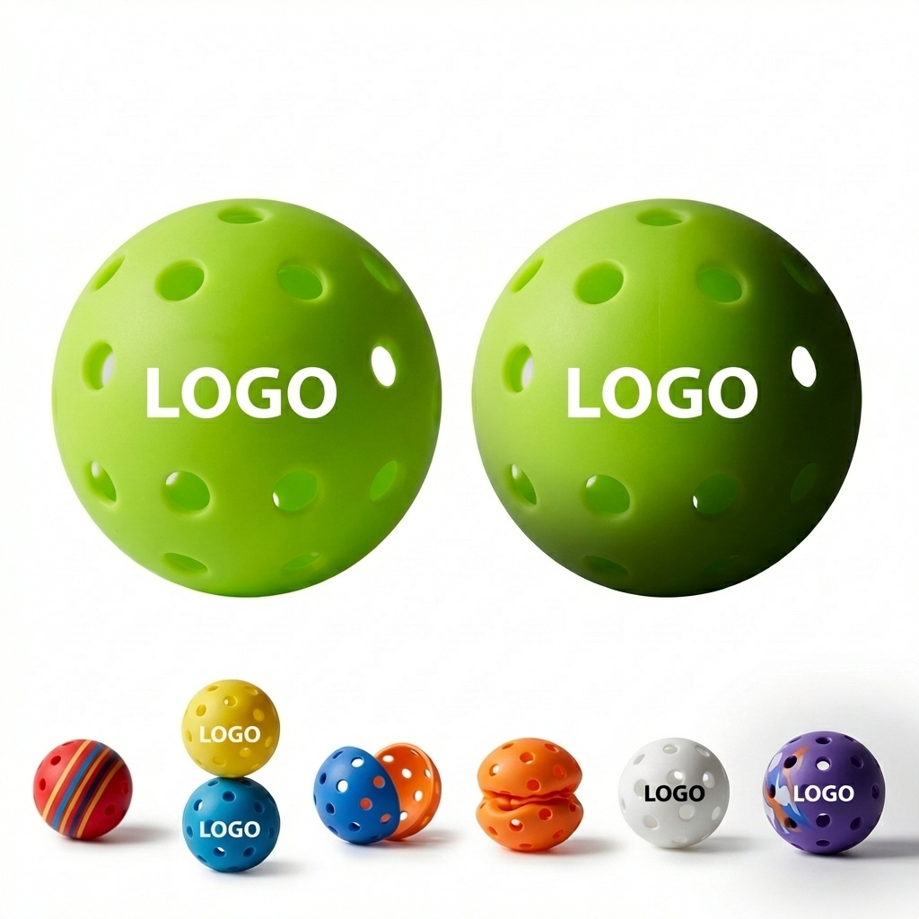 Precision-Perforated Outdoor Pickleball Set in Assorted Colors