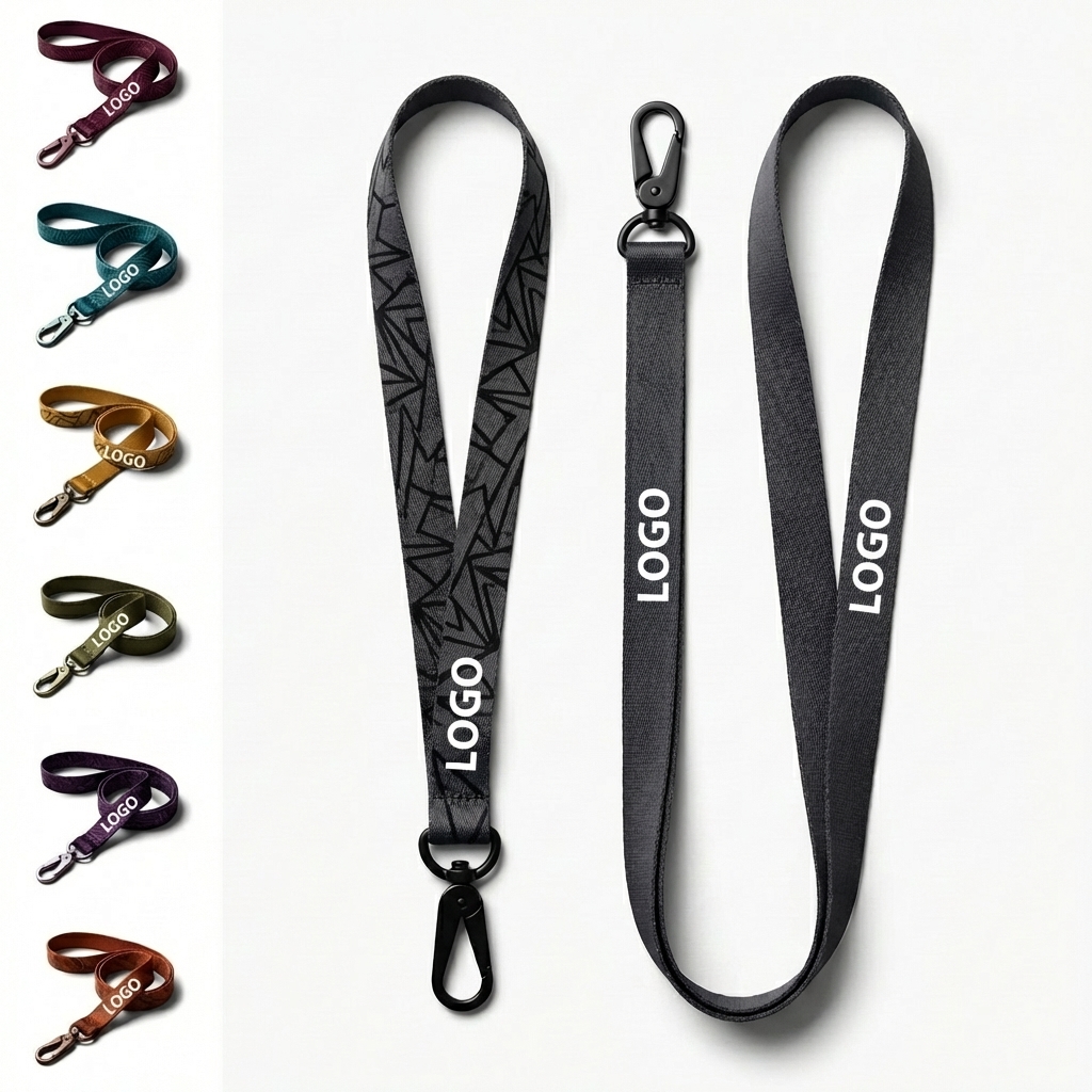Premium Patterned Lanyard with Metal Clip for Keys & Badges