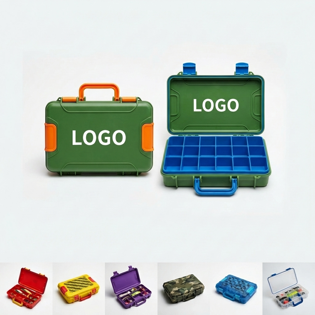 Compact ABS Fishing Tackle Box with 10 Compartments for Terminal Gear