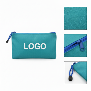 Teal Waterproof Zippered File Bag for Office & School