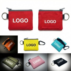 Multicolor Zipper Pouch & Keychain Organizer