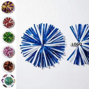 Multi-Color Cheerleading Pom Poms with Assorted Handles